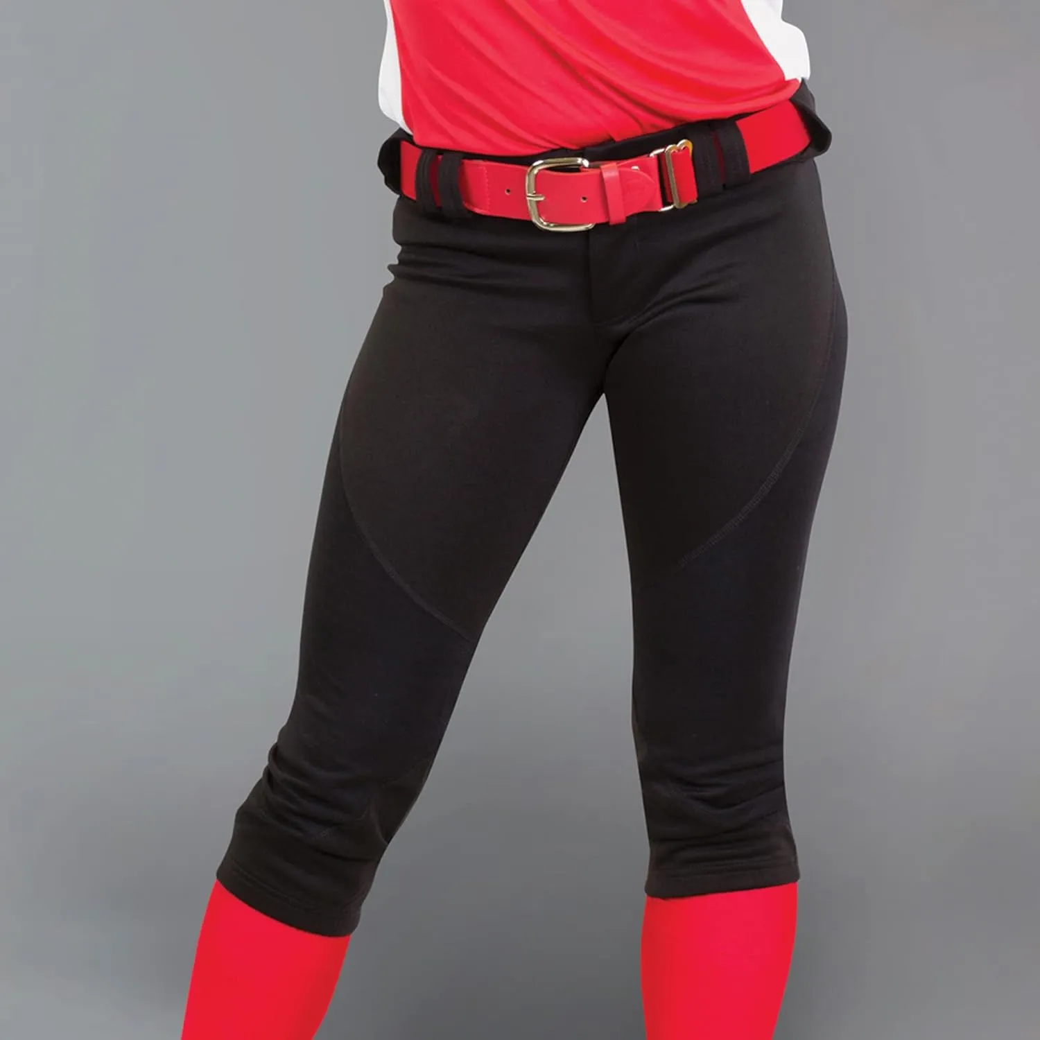 3N2 Women's Softball Pants NuFit Knickers -  Inch Belt Loops - Low-Rise Fit, Double Knee Reinforcement