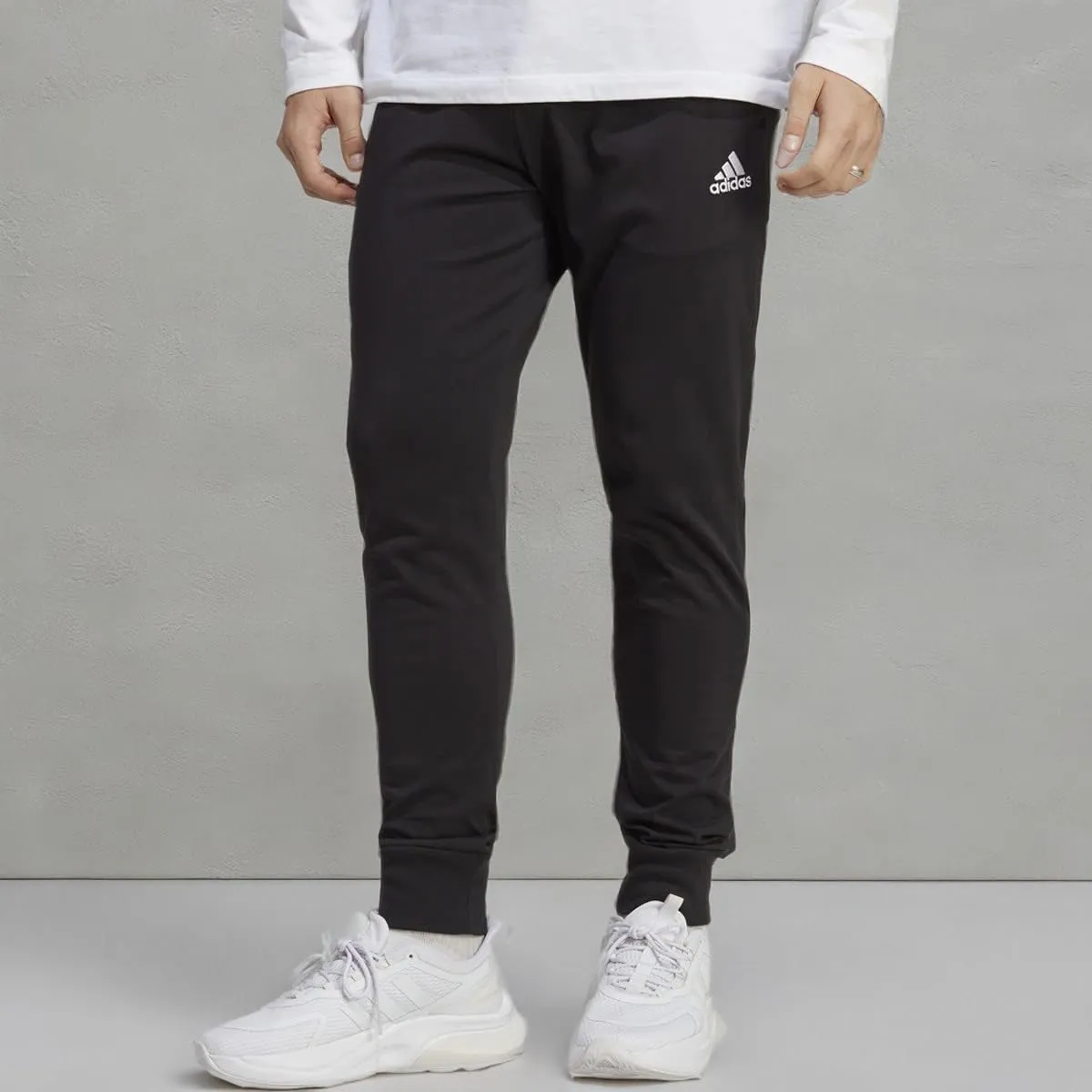 adidas Men's Essentials Single Jersey Tapered Cuffed Pants
