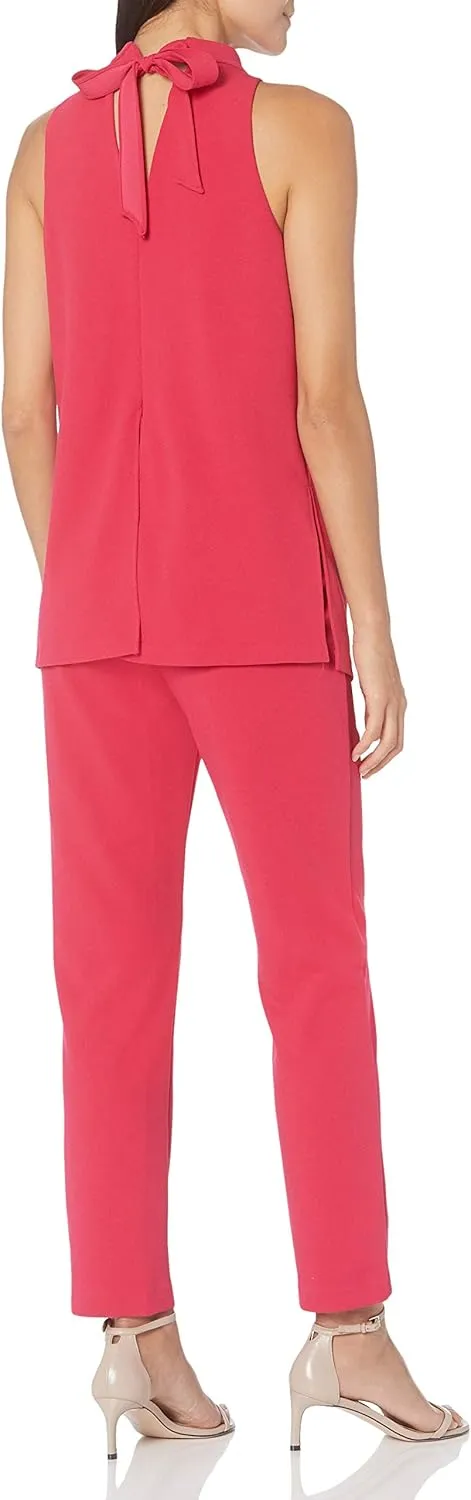 Adrianna Papell womens Knit Crepe Popover Jumpsuit