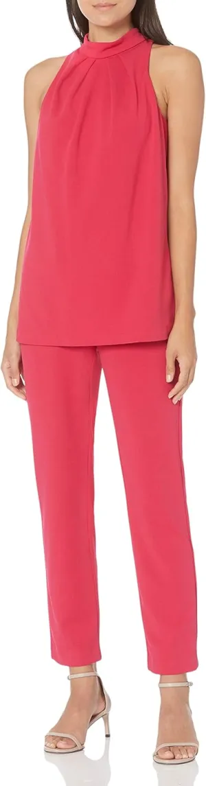 Adrianna Papell womens Knit Crepe Popover Jumpsuit
