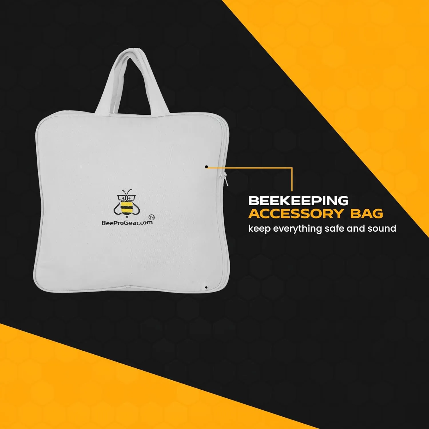 BeeProGear Sting-Proof Beekeeping Pants for Men & Women, Ventilated 3-Layer Mesh Bee Trousers with Tool Pockets & Carry Bag.