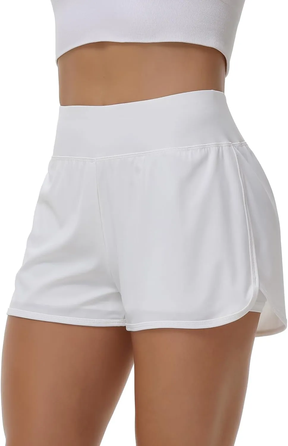 Blaosn Flowy Running Shorts for Women Workout Athletic Gym Yoga Tennis Pants High Waisted with Pockets Cute Clothes Summer