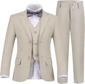 Boys Suits Slim Fit Toddler Tuxedo Suit Set for Teen Boys Communion Dress Clothes Kids Wedding Ring Bearer Outfit