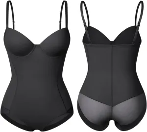 Camisole Tops for Women Women Shapewear Corset Tummy Control Camisoles Built in Bra Tank Top Slimming Shaper (Color : Black, Size : L.)