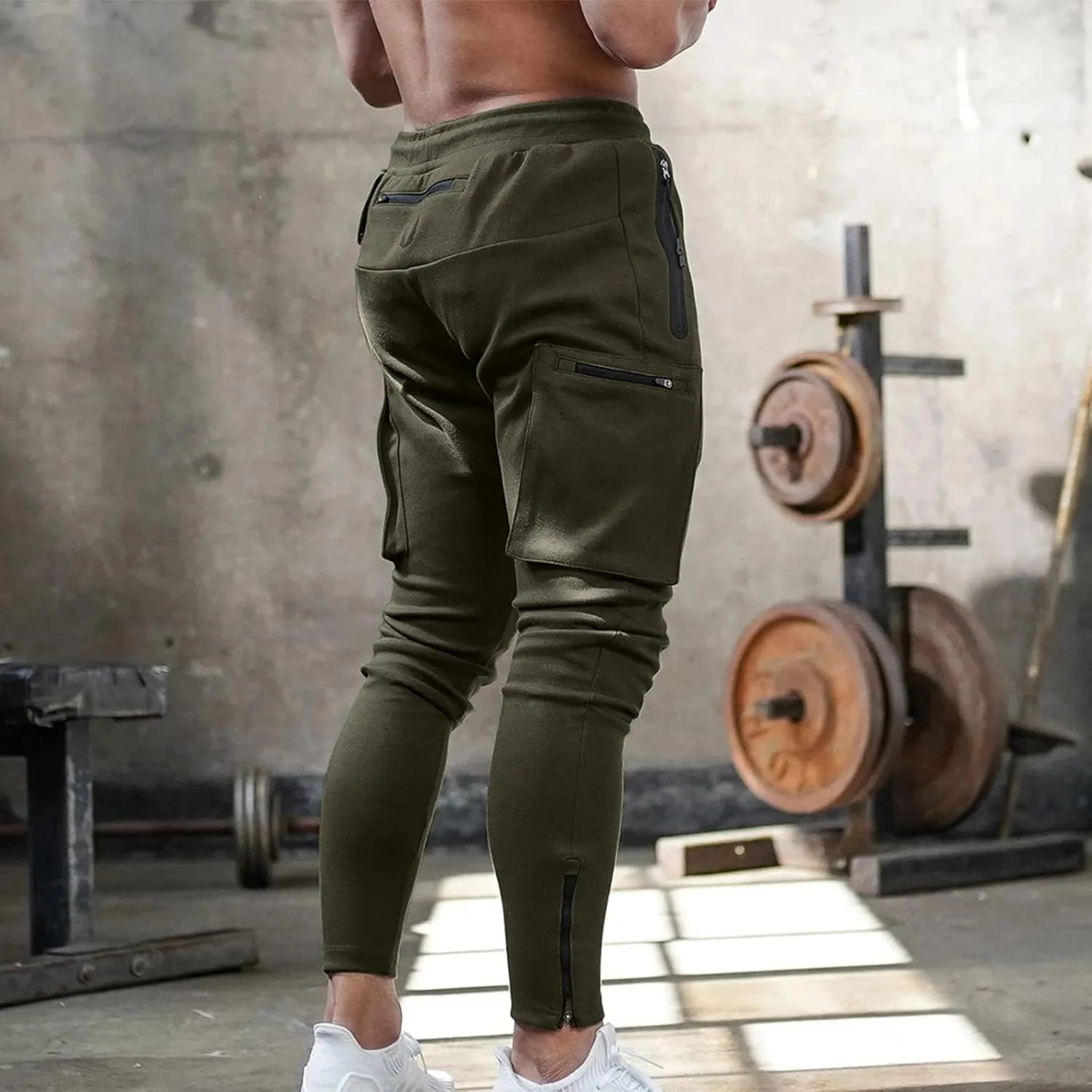 Cargo Trousers for Men Clothes Japanese Streetwear Men's Sweatpants Performance Open Bottom Workout Quick Dry Pants