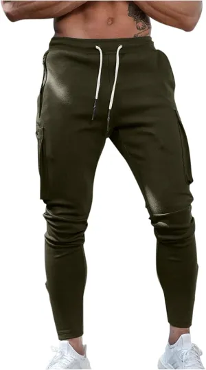 Cargo Trousers for Men Clothes Japanese Streetwear Men's Sweatpants Performance Open Bottom Workout Quick Dry Pants