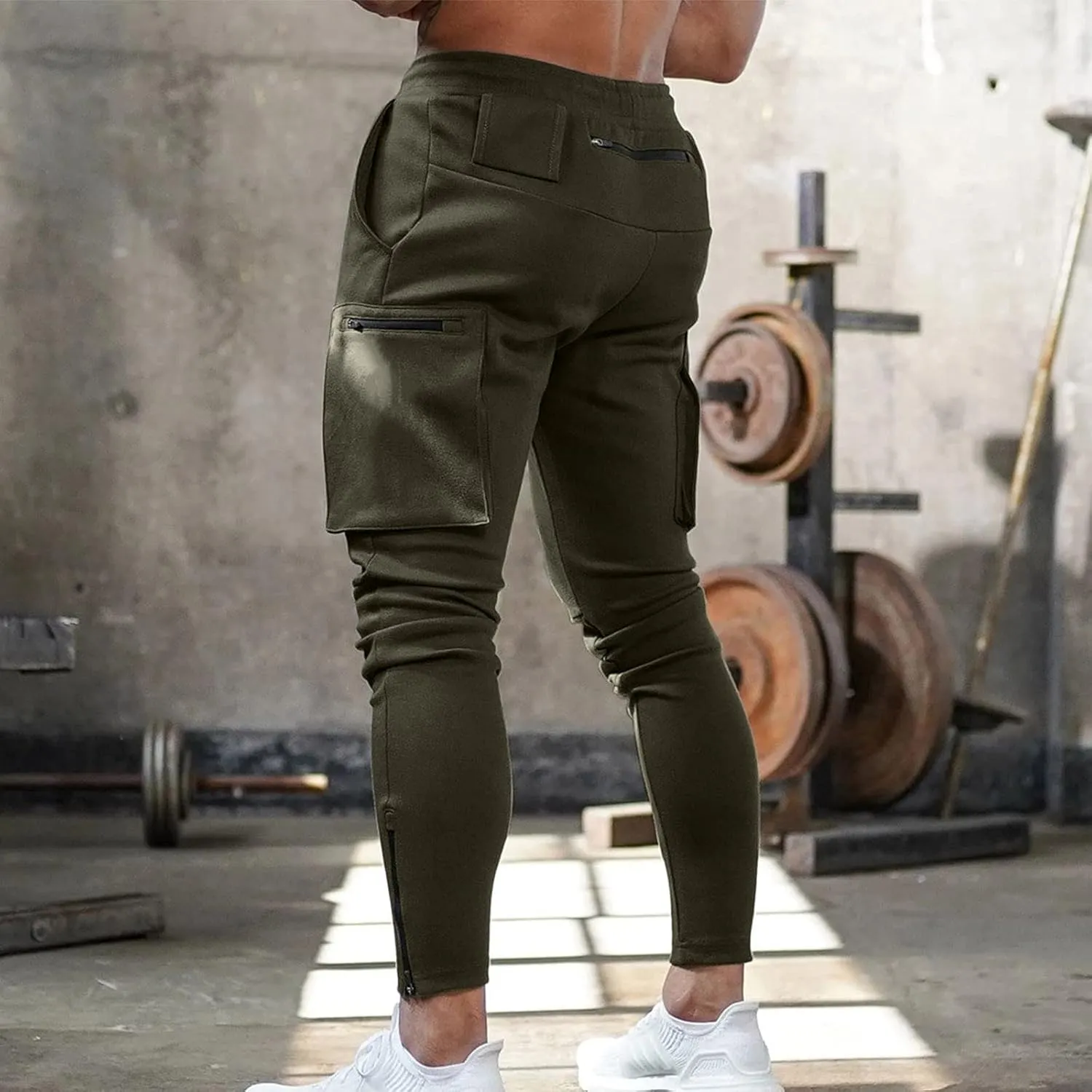 Cargo Trousers for Men Clothes Japanese Streetwear Men's Sweatpants Performance Open Bottom Workout Quick Dry Pants