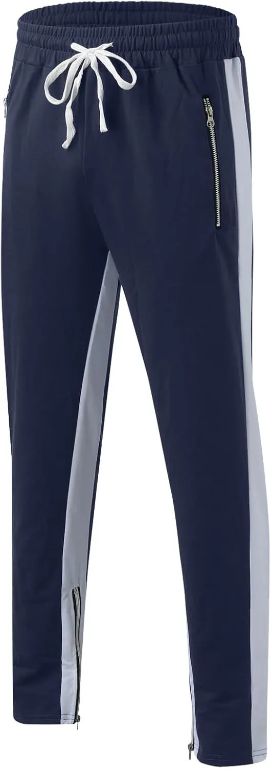 Cargo Trousers for Men Slim Jogger Pants Tapered Athletic Sweatpants for Jogging Running Exercise Gym Workout Mens