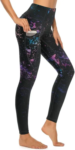 Cerburny High Waisted Exercise Yoga Pants with Pockets Workout Leggings for Women Running Pants