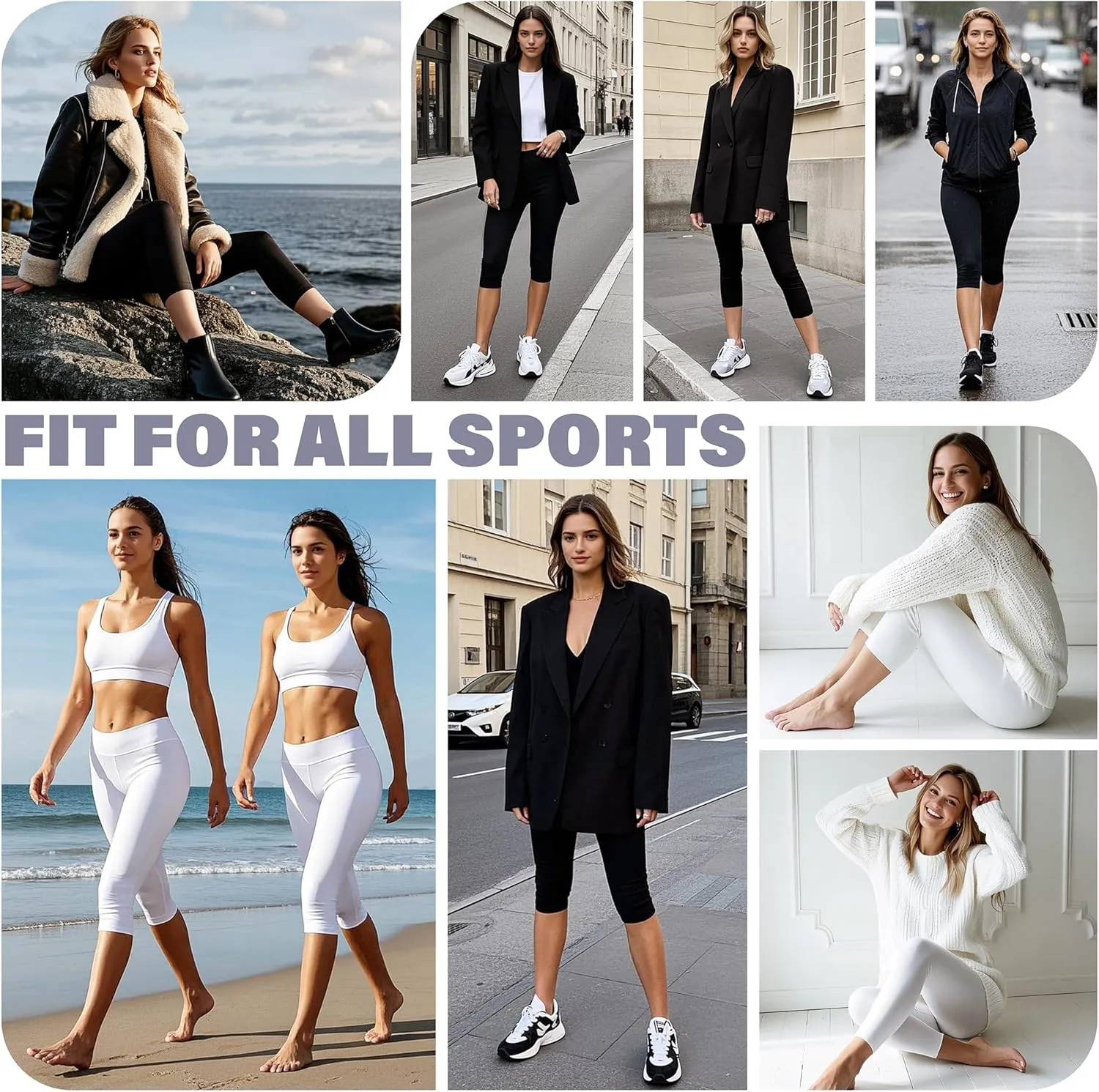 CHANAN High Waisted Leggings for Women No See Through Tummy Control Buttery Soft Yoga Pants for Workout Athletic Running