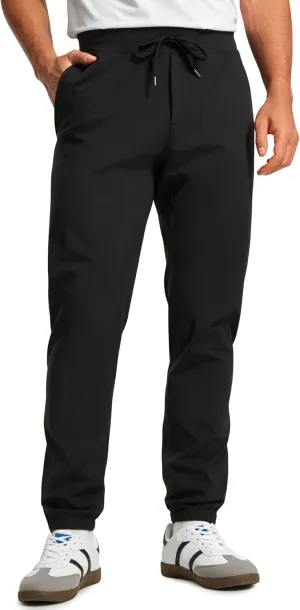 CRZ YOGA Mens 4-Way Stretch Golf Joggers with Pockets 30"/32" - Track Gym Athletic Workout Hiking Pants