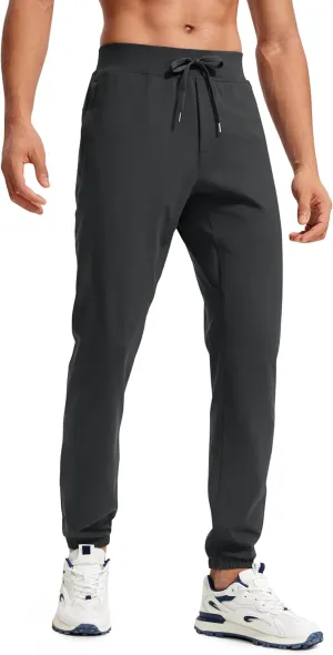 CRZ YOGA Mens 4-Way Stretch Golf Joggers with Pockets 30"/32" - Track Gym Athletic Workout Hiking Pants