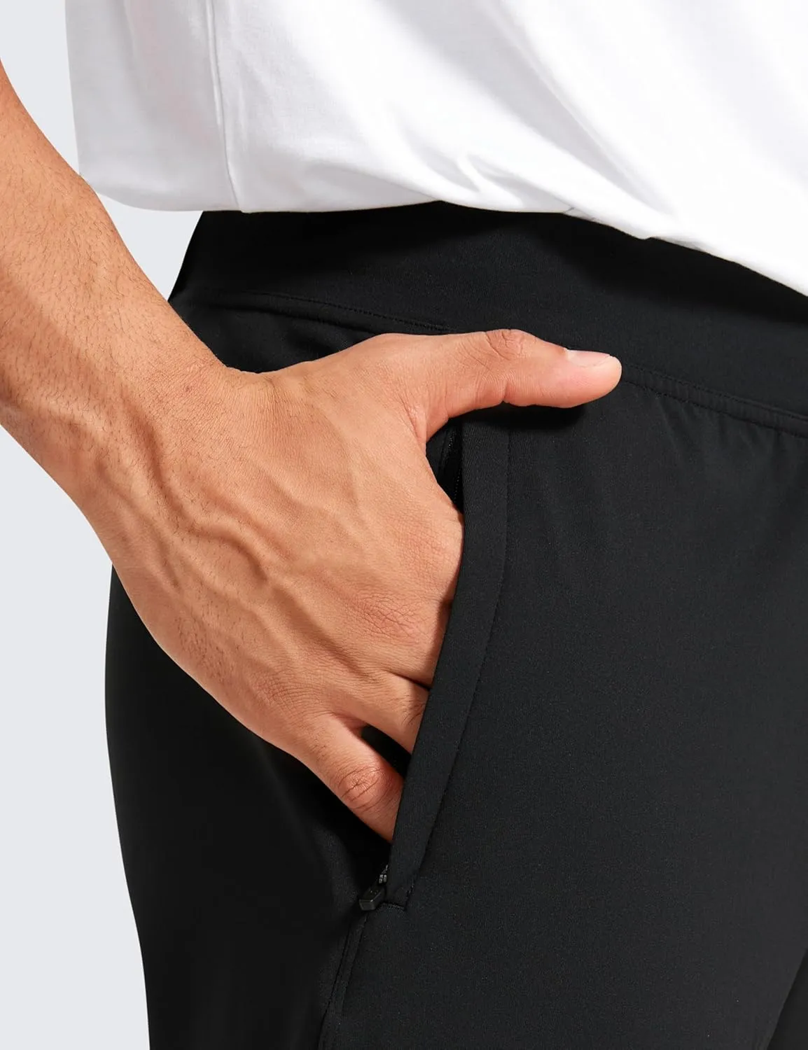 CRZ YOGA Mens 4-Way Stretch Golf Joggers with Pockets 30"/32" - Track Gym Athletic Workout Hiking Pants