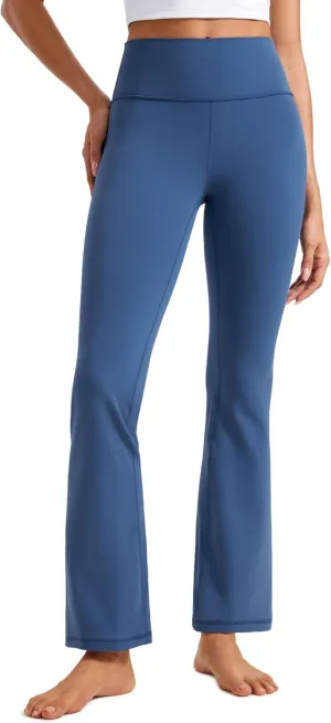 CRZ YOGA Womens Butterluxe High Waist Flare Pants 29" / 30.5" / 32" / 33.5" - Yoga Bootcut Wide Leg with Pocket Lounge