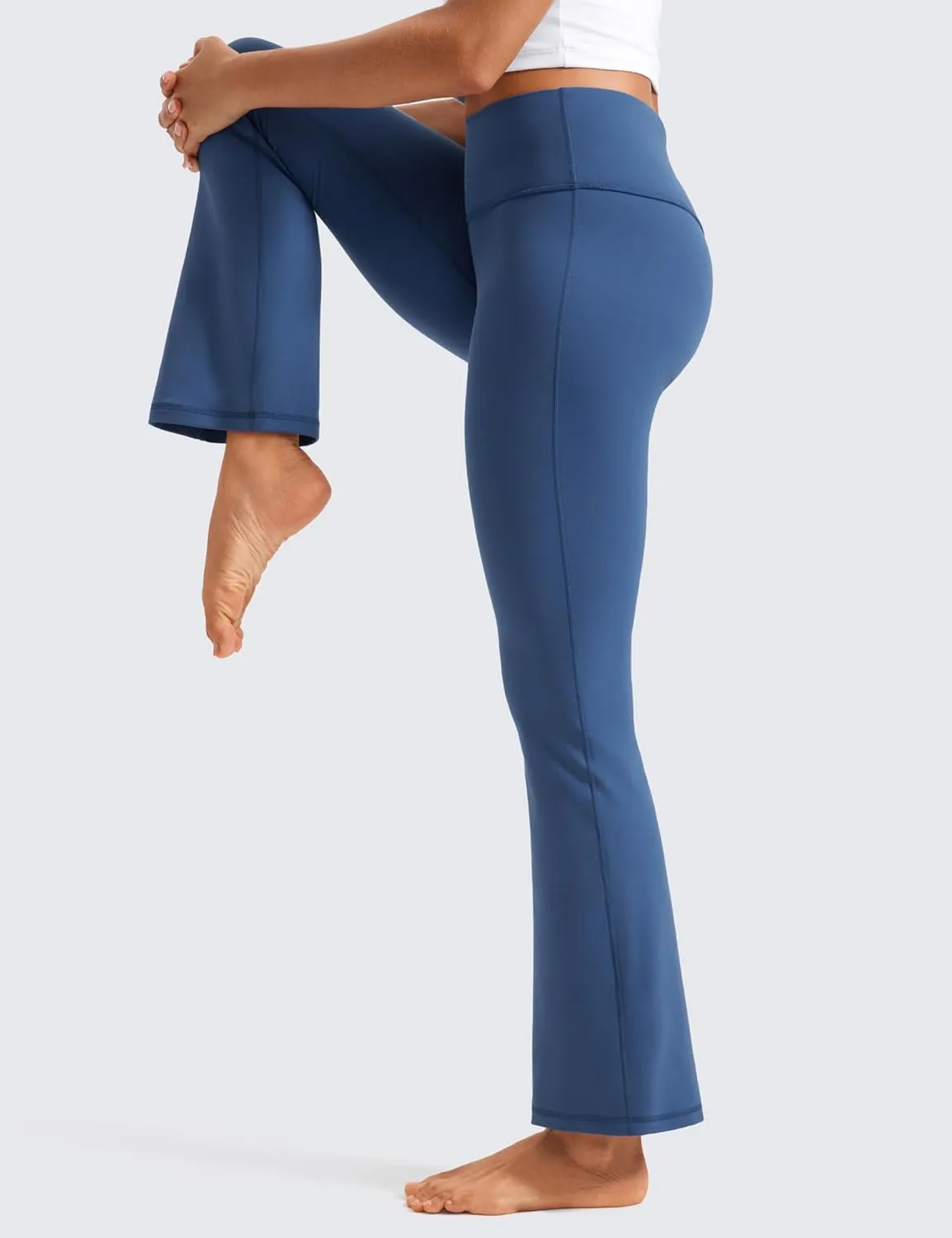 CRZ YOGA Womens Butterluxe High Waist Flare Pants 29" / 30.5" / 32" / 33.5" - Yoga Bootcut Wide Leg with Pocket Lounge