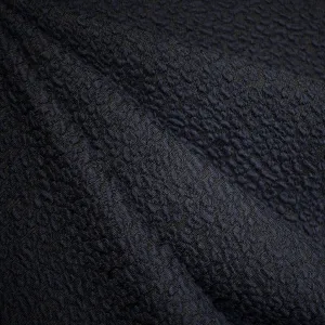Dimensional Animal Spot Jacquard Double Knit Navy/Black SY