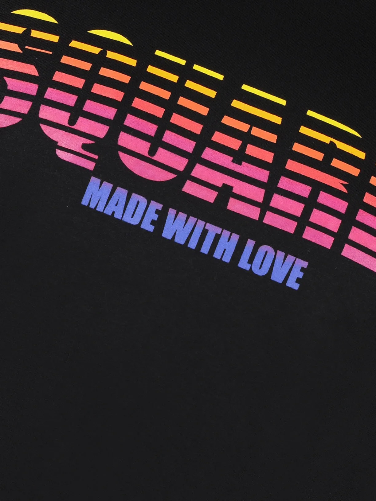 DSquared Multi Colour Logo T Black