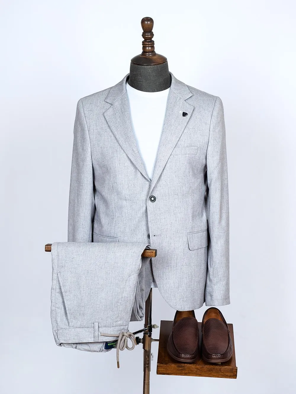 Emiliano White Set Blazer Linen Suit