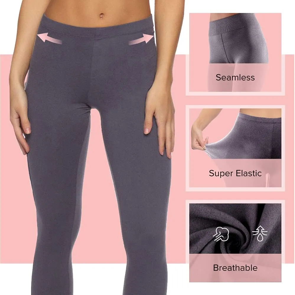 Felina Cotton Modal Leggings - Cotton Leggings for Women - Extra Lightweight