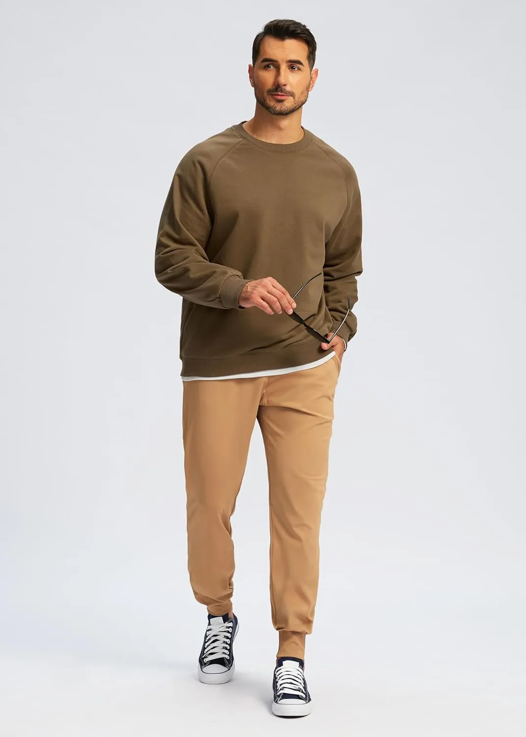 G Gradual Men's Joggers with Zipper Pockets Workout Track Pants Stretch Sweatpants for Men Athletic, Gym, Running