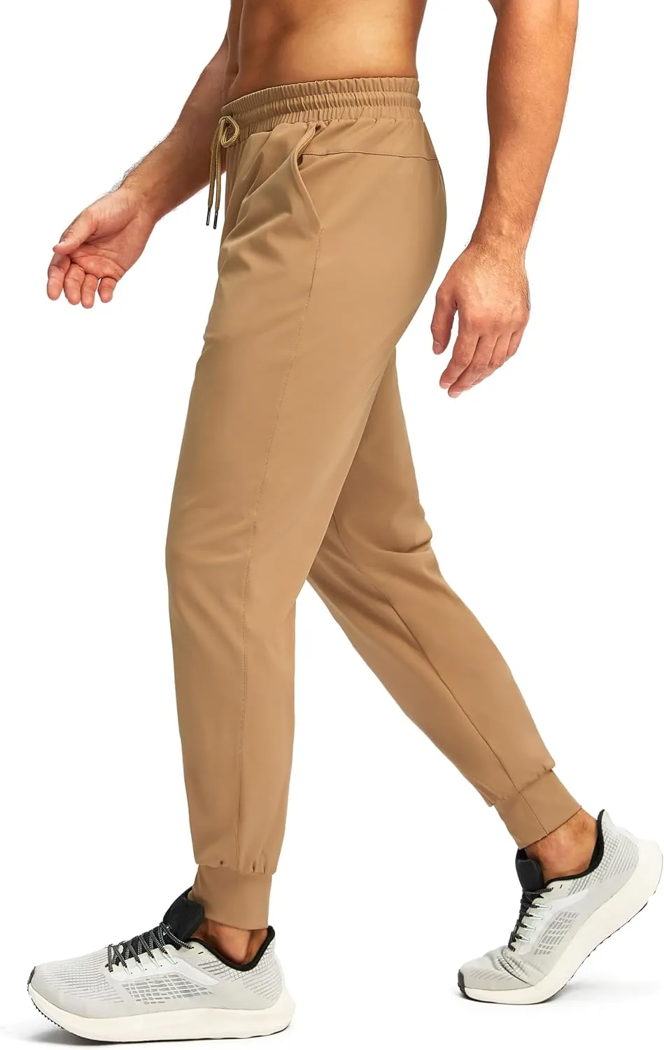 G Gradual Men's Joggers with Zipper Pockets Workout Track Pants Stretch Sweatpants for Men Athletic, Gym, Running