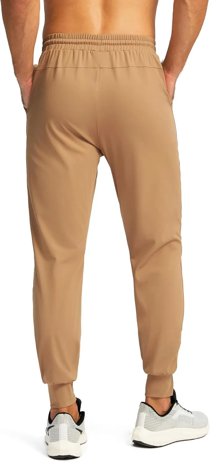 G Gradual Men's Joggers with Zipper Pockets Workout Track Pants Stretch Sweatpants for Men Athletic, Gym, Running