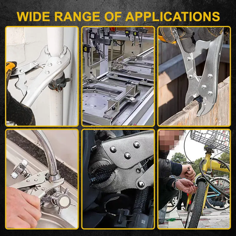 Heavy-duty jaws locking pliers
