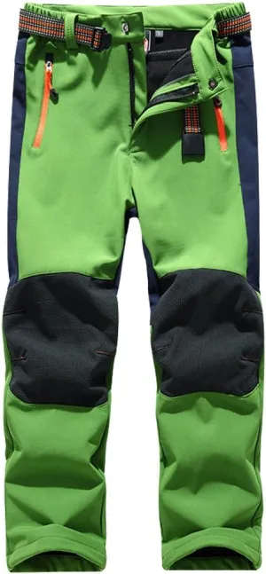 Jessie Kidden Kids Boys Girls Youth Waterproof Hiking Ski Snow Pants Elastic Waist Warm Insulated Pants