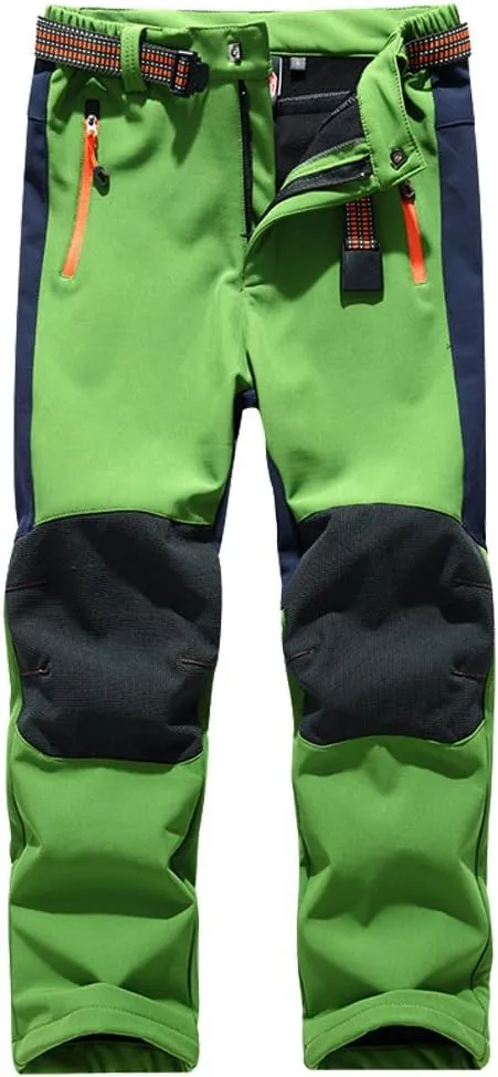 Jessie Kidden Kids Boys Girls Youth Waterproof Hiking Ski Snow Pants Elastic Waist Warm Insulated Pants