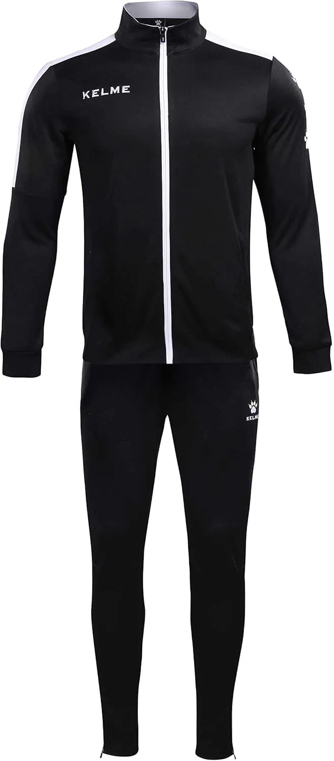 KELME Men's Athletic Tracksuit Long Sleeve Full Zip  Running Sweatsuit Set Unisex 2 Piece Tracksuits Jacket/Jogging pants