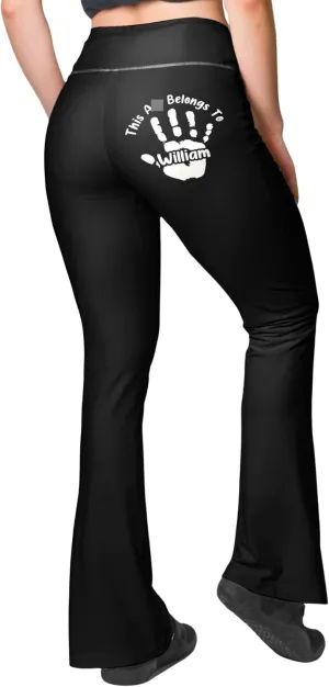 Macorner Personalized Leggings, This Ass is Taken Naughty Gifts for Wife, Leggings for Women, Yoga Pants Gift from Husband