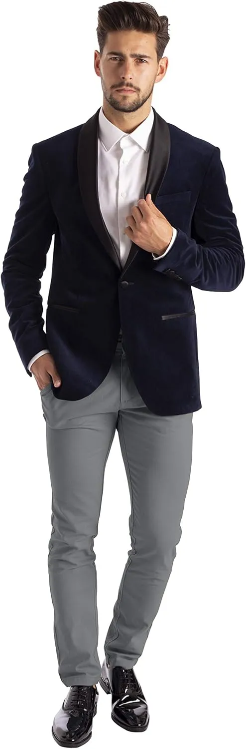 Mens Chino Pants Slim Fit Casual Classic Flat Front Stretch Flex Cotton Chino Khaki Pants Sizes 30W-40W