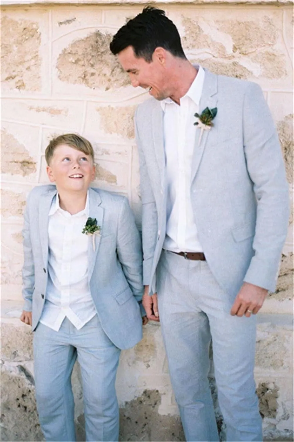 Mens Linen Suit 2 Piece Slim Fit Linen Suit for Men Summer Beach Wedding Suits Jacket Pants Set