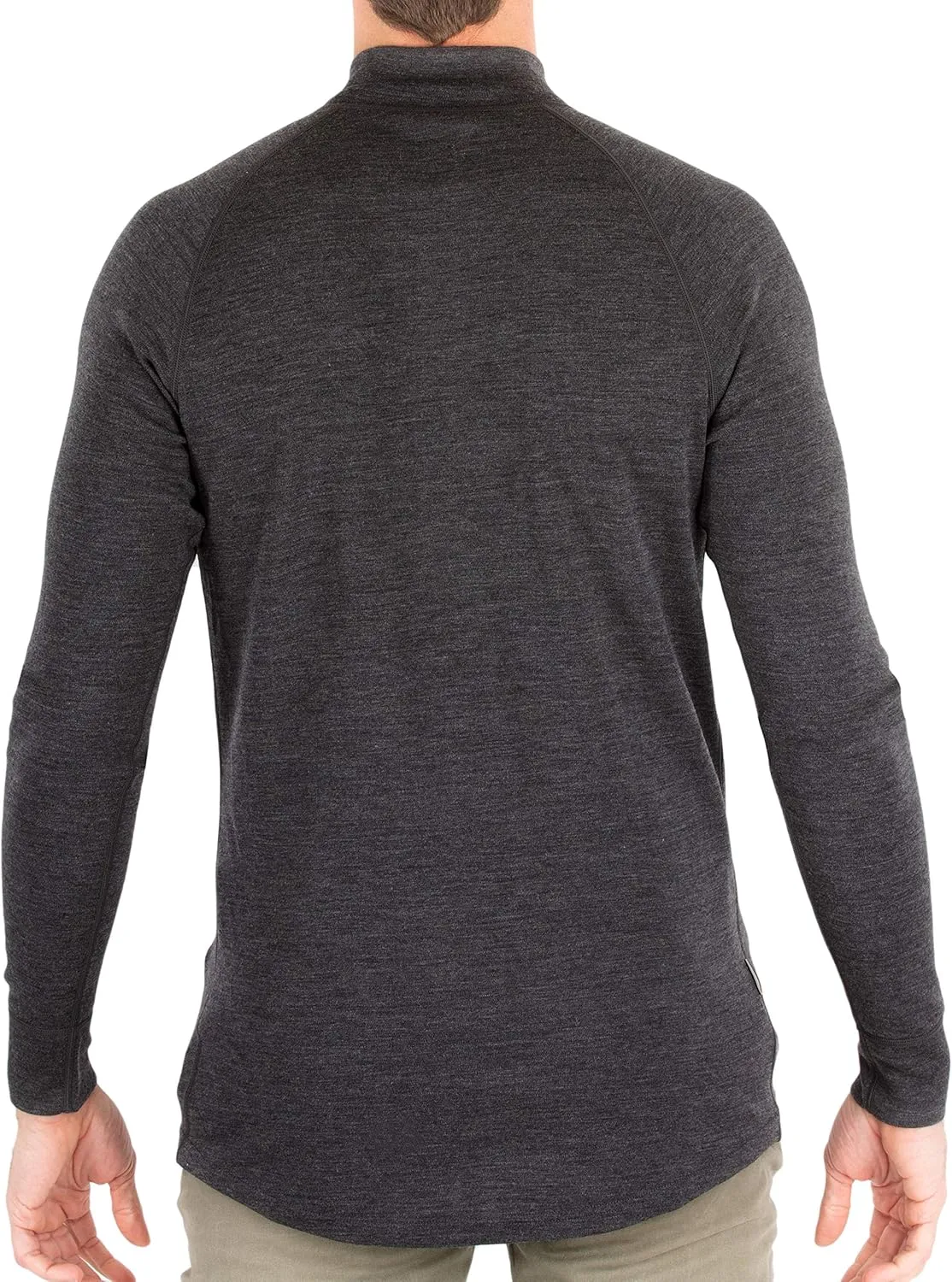 MERIWOOL Mens Base Layer 100% Merino Wool Midweight 250g Half Zip Sweater for Men