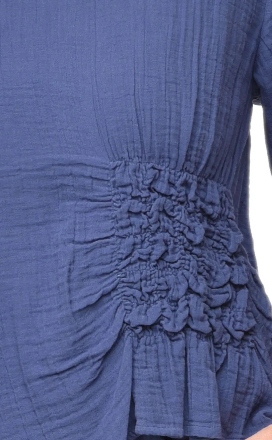 Olga Womens Top in Steel Blue