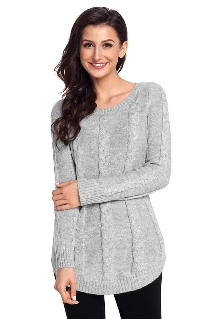Oversized Sweater New Women Sweater Sexy Style Women Sexy Oversized Knit High-low