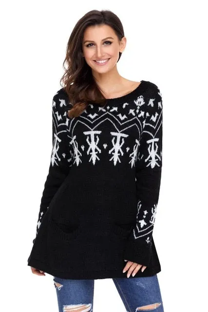 Oversized Sweater New Women Sweater Sexy Style Women Sexy Oversized Knit High-low