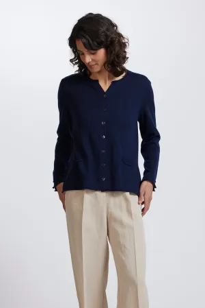 Royal Merino Shell Button Pocket Cardigan RM2404