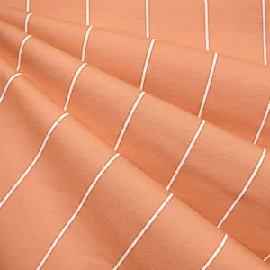 See You at Six Verticals Stripe French Terry Melon Peach