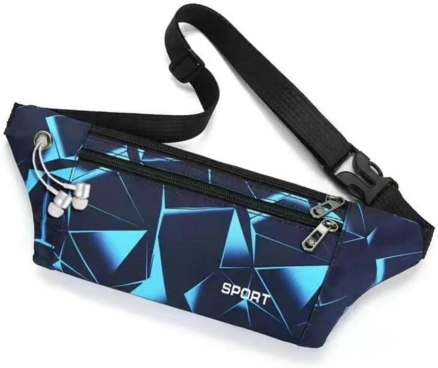 Sports Fanny Pack Male Multifunctional Waterproof Ultra-thin Fitted Mobile Phone Bag Female Outdoor Fitness Running Invisible Small Waist Bag For Fitness and Running(Coffee)