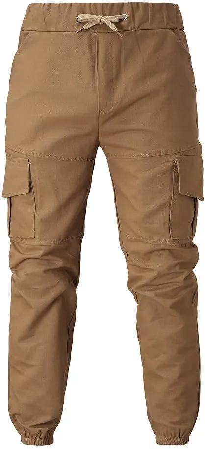 Sweatpants for Men with Pockets Men's Casual Cargo Pants Loose Fit Jogger Sweatpants Tactical Work Pants Multi Pocket
