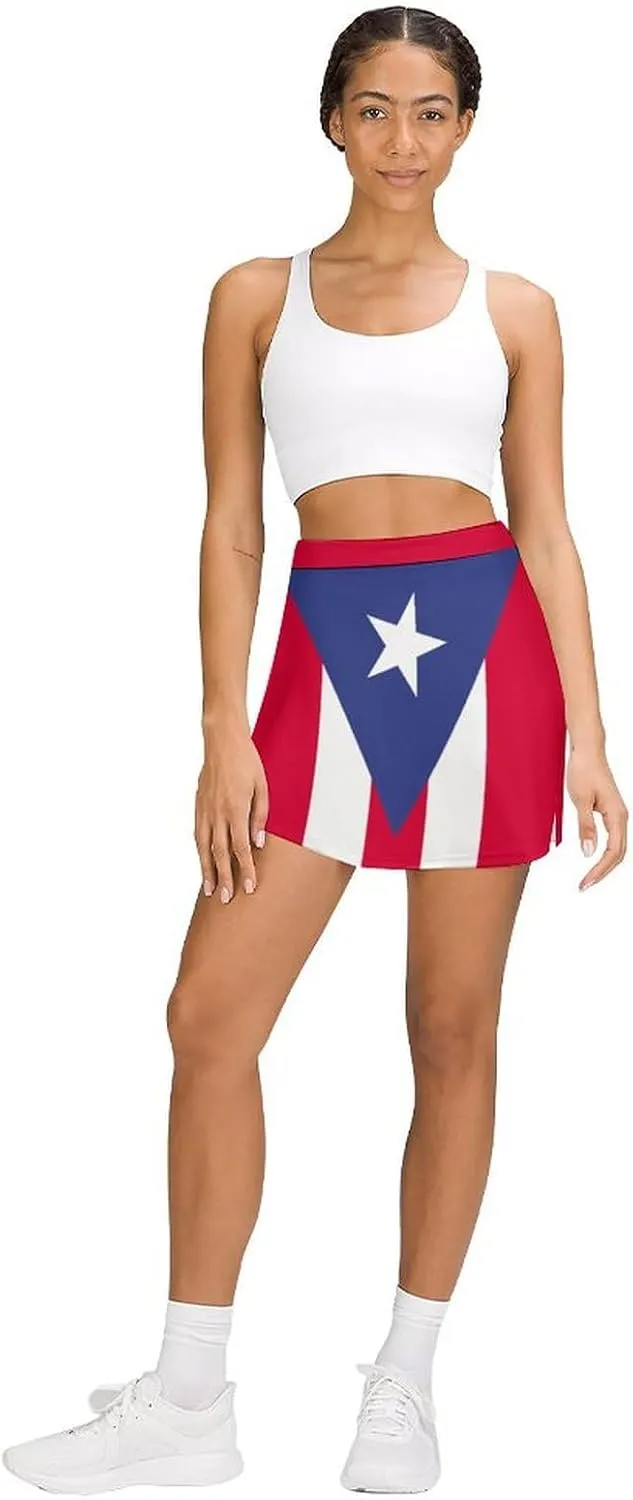 TAIZIYEAH Korean Flag Tennis Skirts for Women Athletic Golf Skorts Business