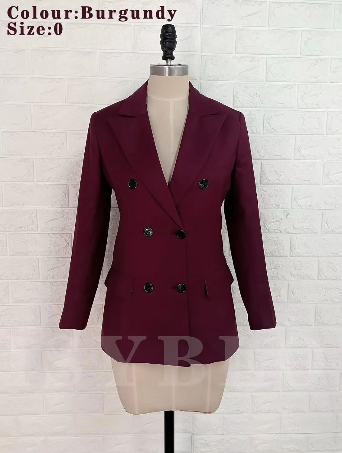 Women's 2 Piece Outfits Blazer Jacket and Wide Leg Pants Double Breasted Formal Suits for Women Casual Suit Sets