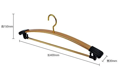 Xyijia Hanger (10 Pieces/Lot Thick Aluminum Metal Hanger for Clothes Suit with Trouser Bar